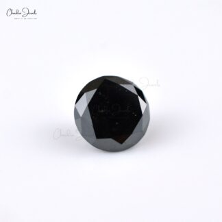 AAA Quality Loose Black Diamond Faceted Round Cut 6.50 MM Gemstone, 1 Piece