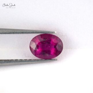 Top Grade 1.55 Carat Fine Oval Cut Rubellite Tourmaline Loose Gemstone for Sale, 1 Piece