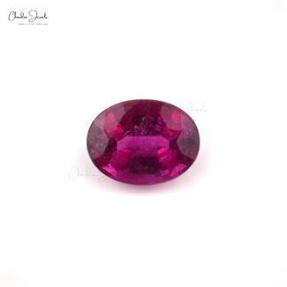 Top Grade 1.55 Carat Fine Oval Cut Rubellite Tourmaline Loose Gemstone for Sale, 1 Piece