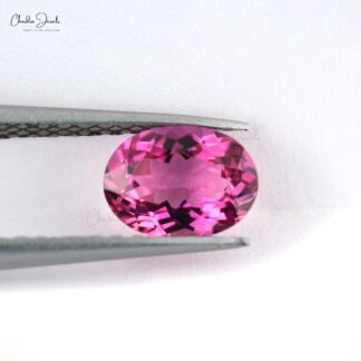 AAA Pink Tourmaline 1.36 Carat Natural Oval Cut Gemstone for Making Rings, 1 Piece