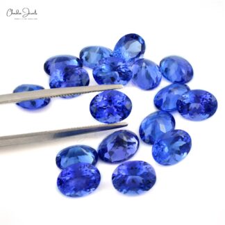 Wholesale 100% Natural AAA Tanzanite 6X4MM Oval Faceted Cut Loose Gemstone, 1 Piece