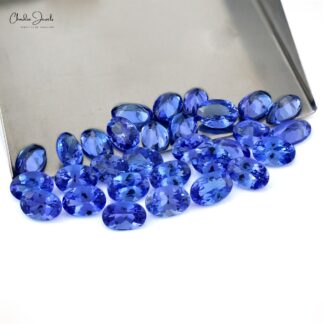 Genuine AAA Grade Tanzanite Oval Cut 5X3MM Loose Semi Precious Gemstone at Sale, 1 Piece