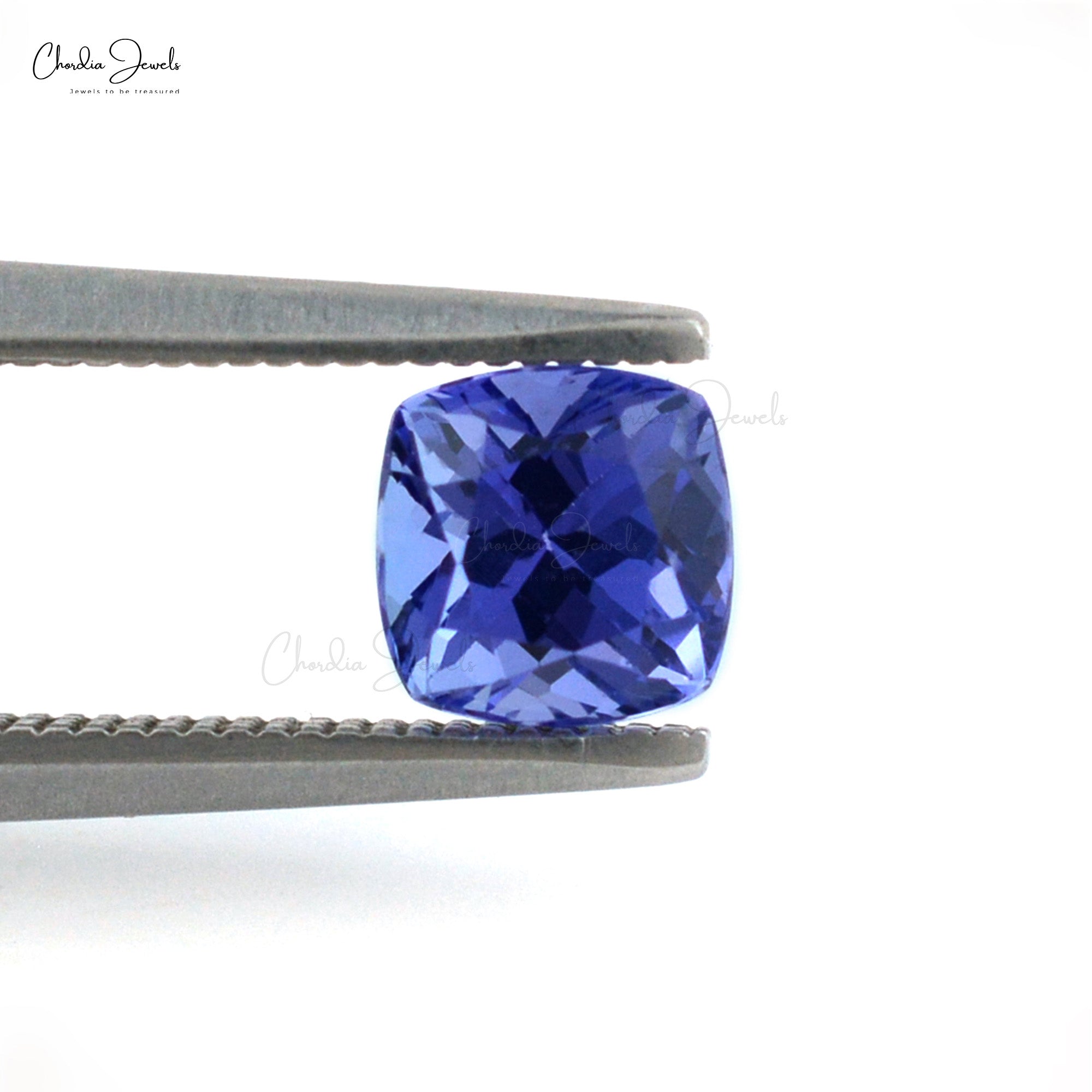 Natural 0.30 Carats Tanzanite Cushion Faceted AAA Grade Gemstone at Discount, 1 Piece