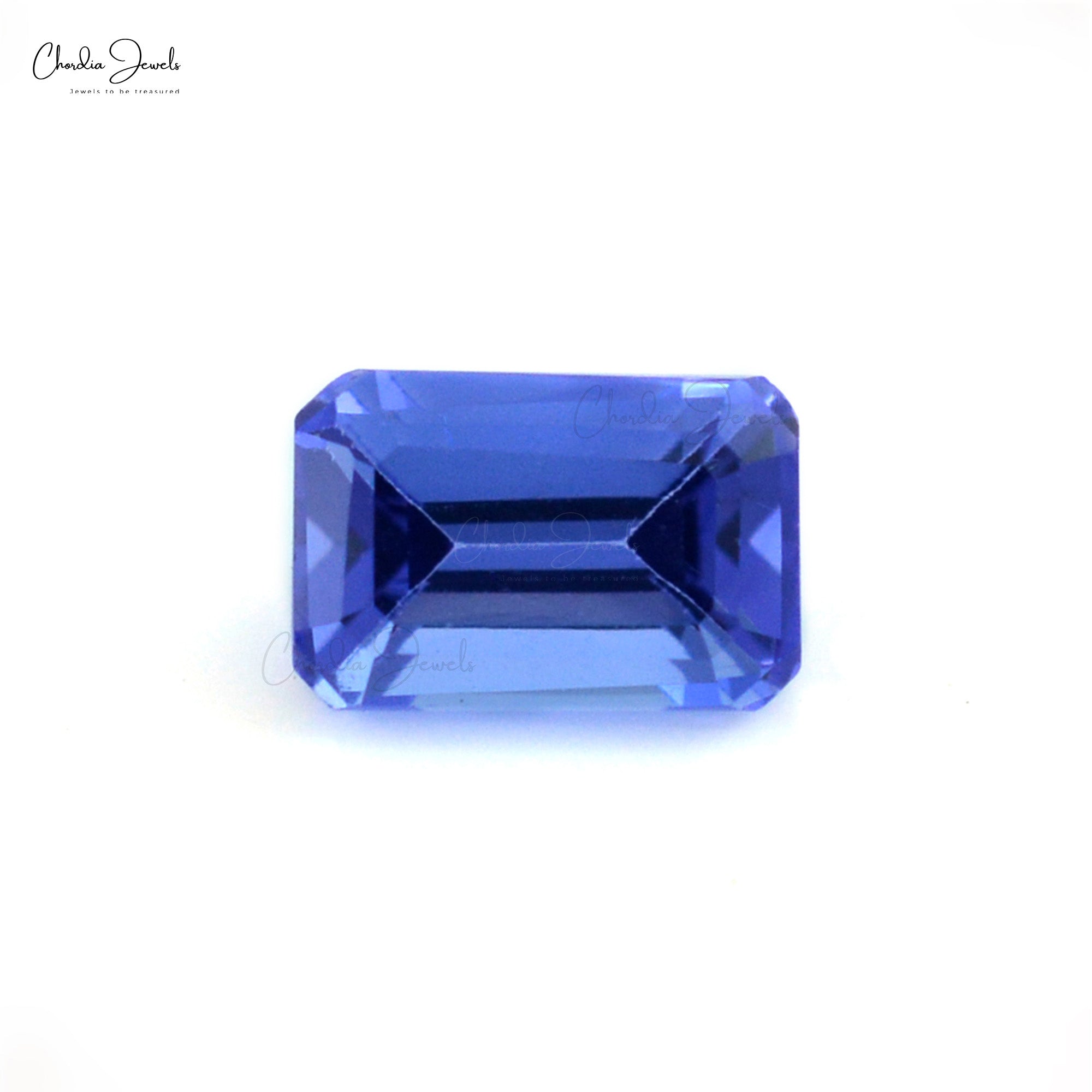 Octagon Faceted AAA Blue Tanzanite 5X3MM Top Grade Gemstone for Earrings, 1 Piece