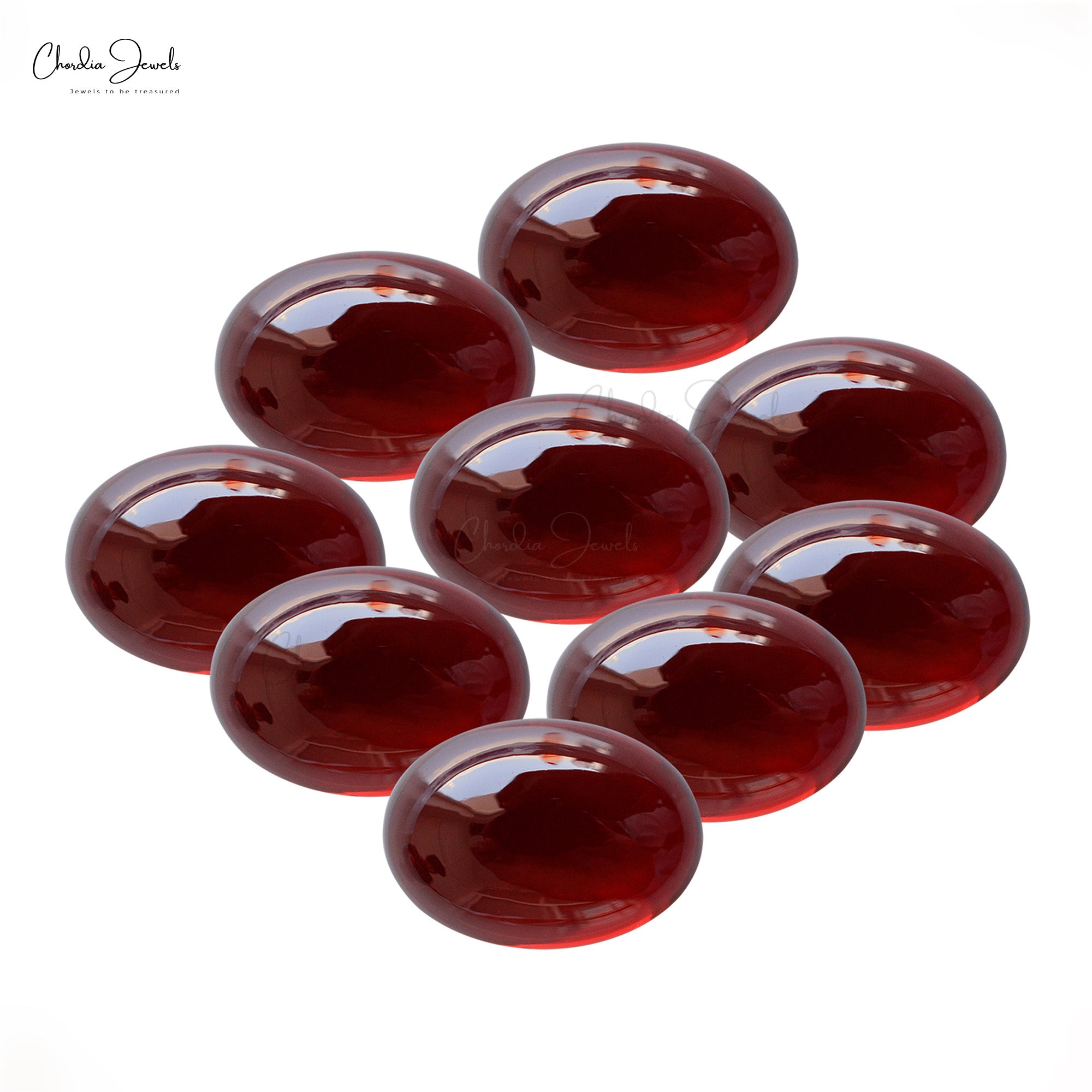 Wholesale 100% Natural AAA Garnet 10×8 MM Oval Cabochon Gemstone for Sale, 1 Piece
