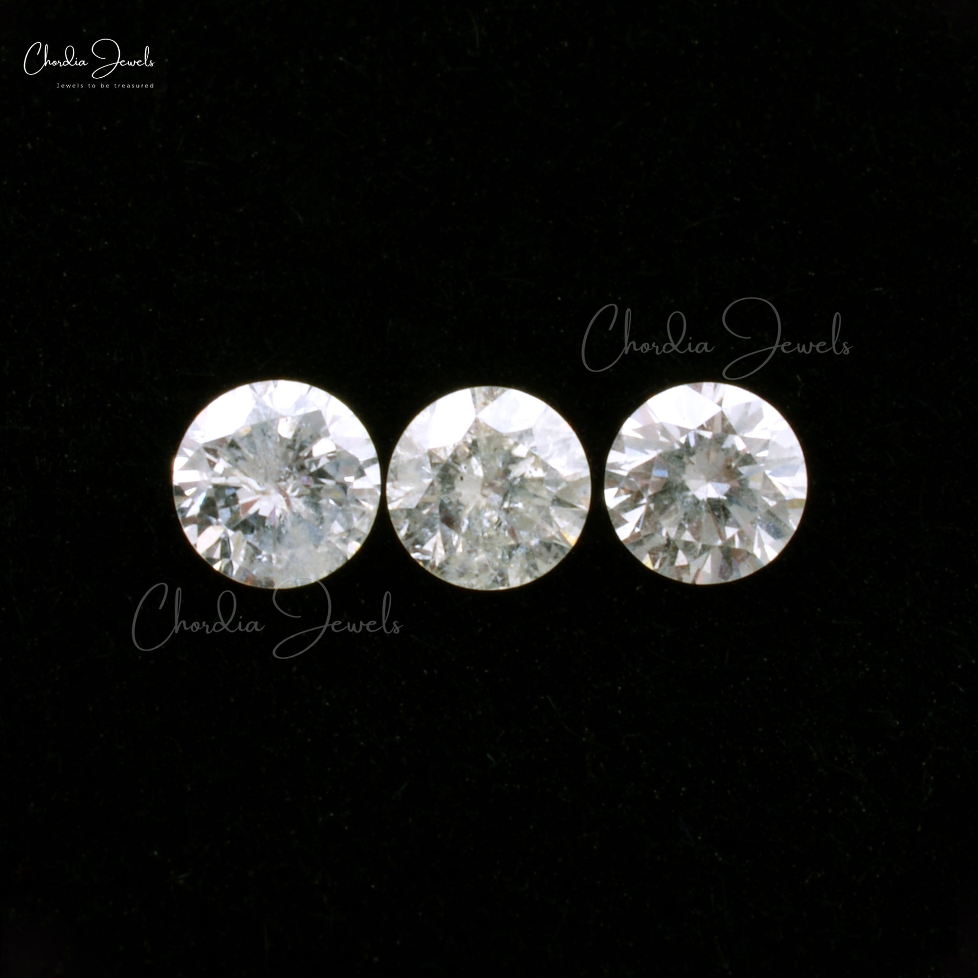White Diamond I1-I2 / G-H 11 Sieve Round Cut 2.90MM Loose Diamond For Jewelry, 1 Piece