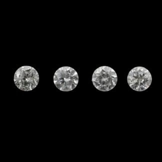 White Diamond 2MM Round Excellent Cut I1-I2 / G-H 11 Sieve Loose Diamonds, 1 Piece