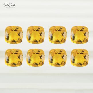 Top Quality Cushion Cut Citrine Loose Gemstone AAA Grade, 1 Piece