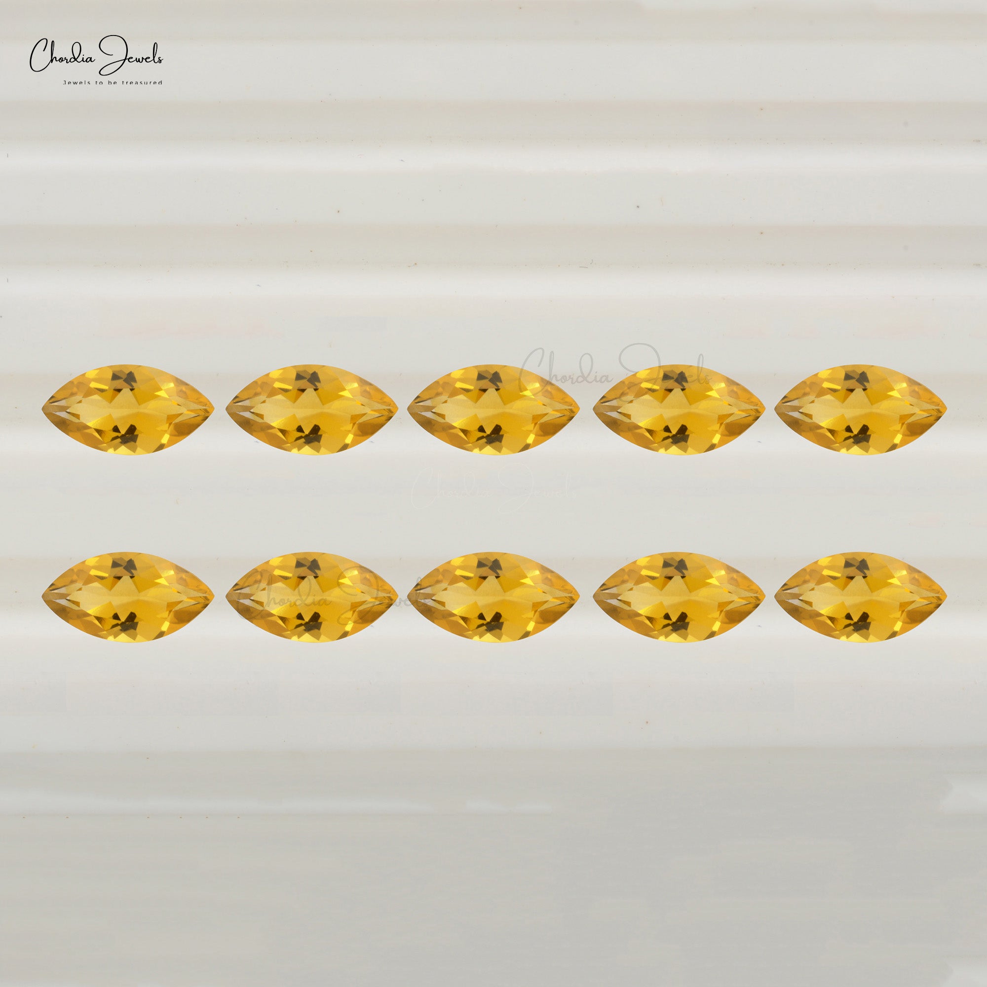 Genuine Citrine Marquise Faceted 20x10MM Loose Gemstone for Wholesale, 1 Piece