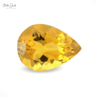 Natural Citrine Pear Cut Faceted 14×10 MM AAA Quality Loose Gemstone, 1 Piece