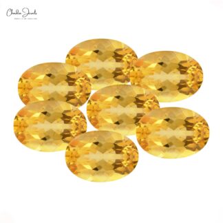 1 Carat Natural Yellow Citrine 8X6mm Oval Faceted Top Quality, 1 Piece
