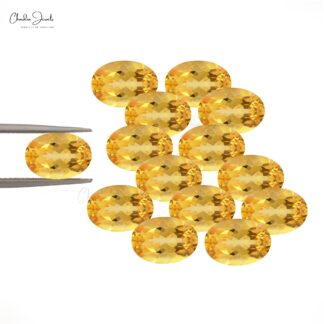 Top Quality Natural Citrine 7x5 mm Oval Cut Loose Gemstone 1 Piece For Pendant
