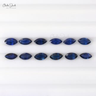 5x2.50mm Marquise Cut Blue Sapphire Loose Gemstone For Jewelry, 1 piece