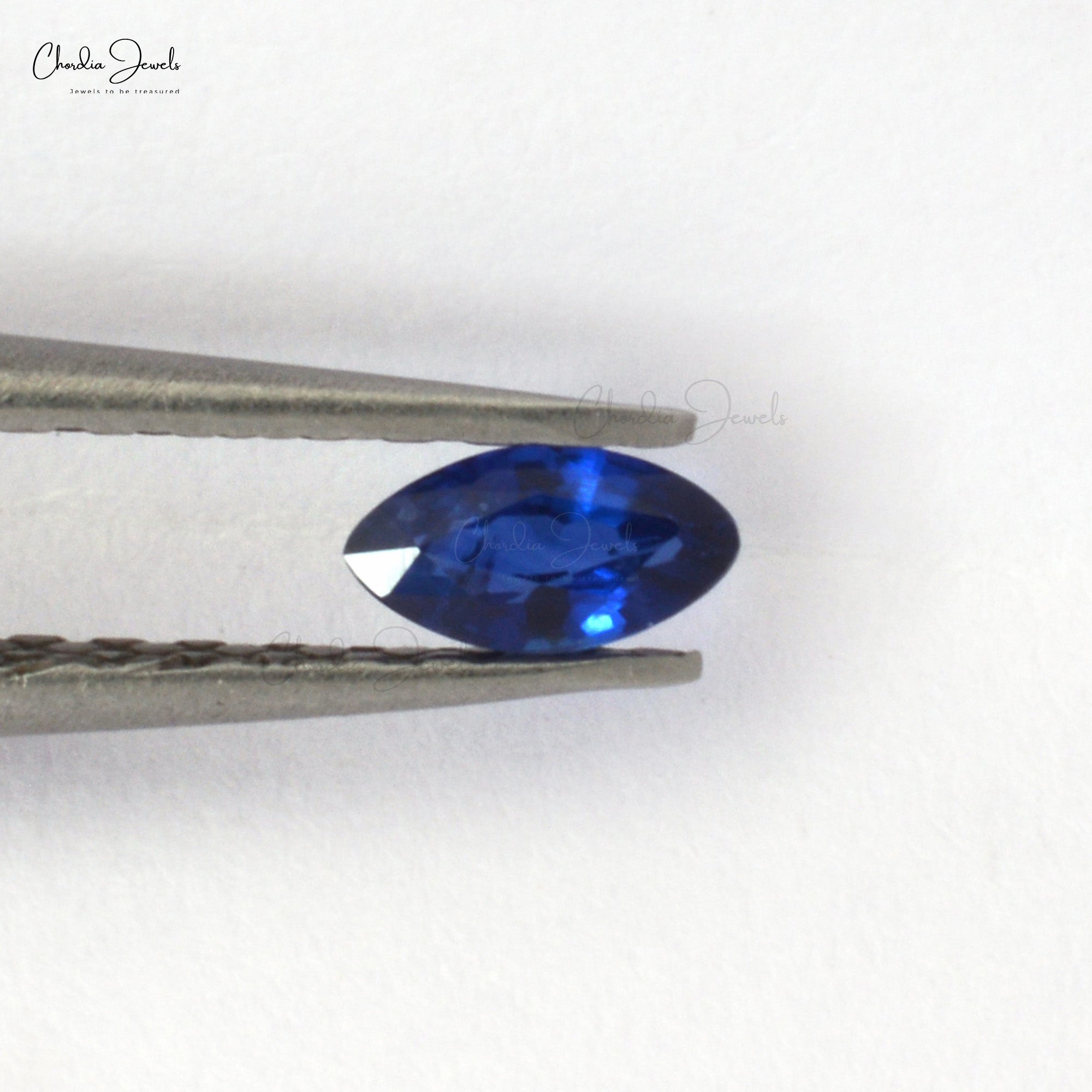 6×3 mm Blue Sapphire Marquise Cut Faceted Precious Gemstone, 1 Piece