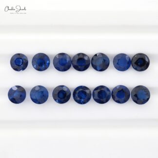 Blue Sapphire Round Brilliant Cut 4.50mm Precious Stone, 1 Piece
