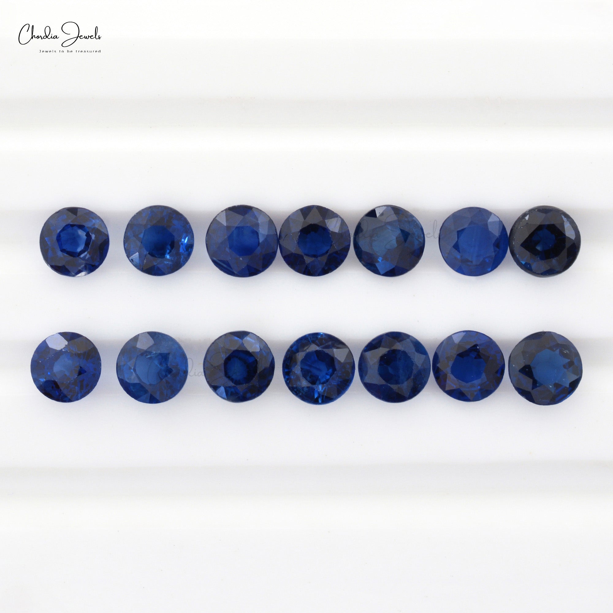 Blue Sapphire Round Brilliant Cut 4.50mm Precious Stone, 1 Piece