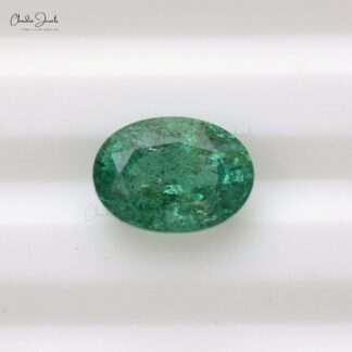 Oval Faceted Cut 2.15 Carat Zambian Emerald Loose Gemstone at Sale, 1 Piece