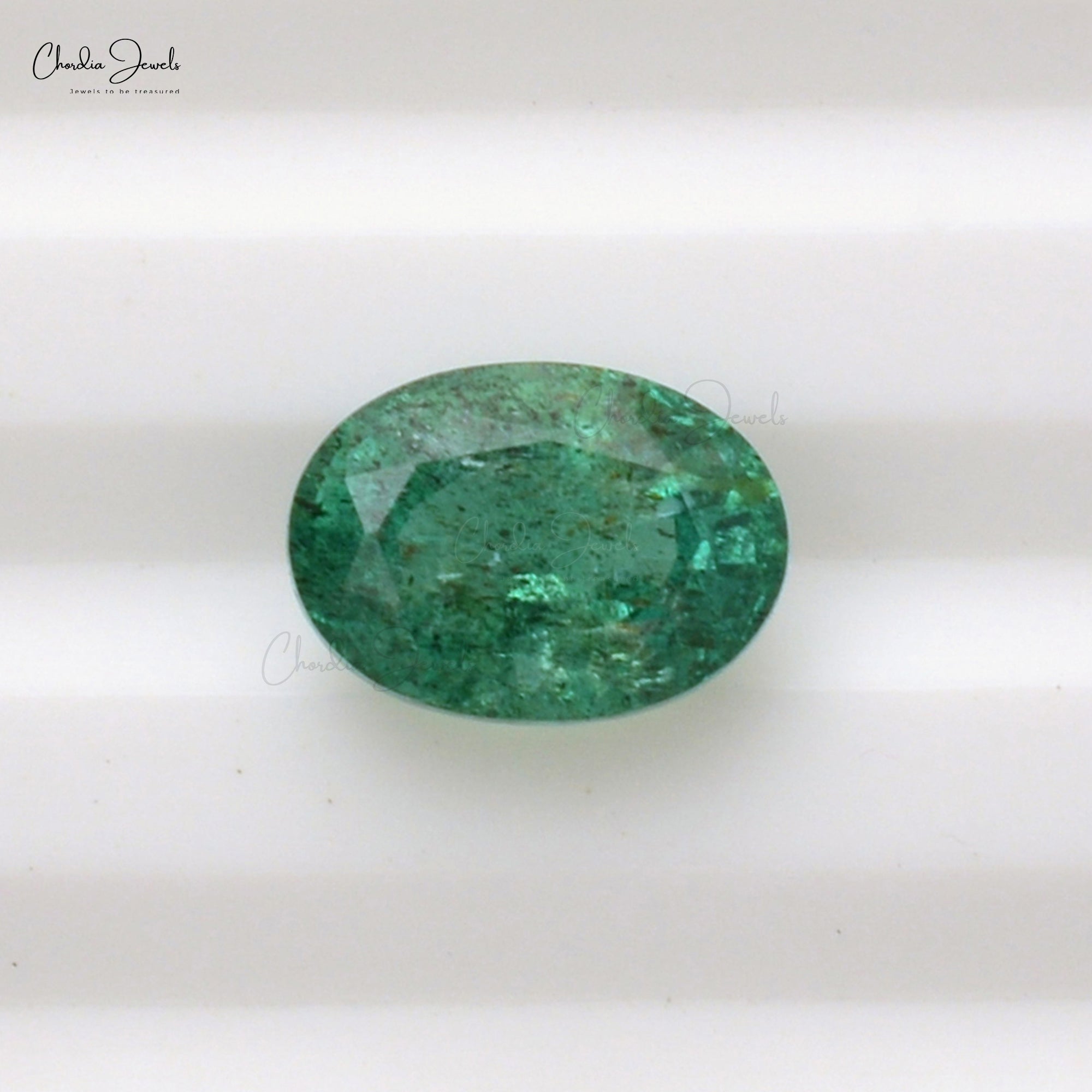 Oval Faceted Cut 2.15 Carat Zambian Emerald Loose Gemstone at Sale, 1 Piece