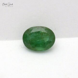 Natural Zambian Emerald 8X6MM Oval Cut Loose Gemstone for Sale, 1 Piece