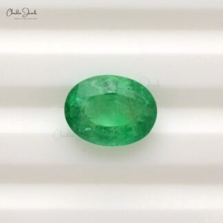 Natural 2.55 Carat Oval Faceted Cut Zambian Emerald Gemstone Wholesaler, 1 Piece
