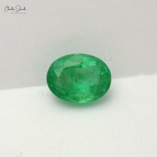 Natural 2.55 Carat Oval Faceted Cut Zambian Emerald Gemstone Wholesaler, 1 Piece