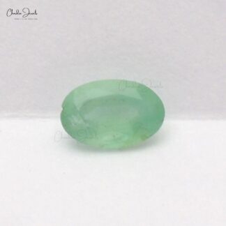Precious Zambian Emerald 6X4MM Oval Cut Loose Gemstone for Making Rings, 1Piece
