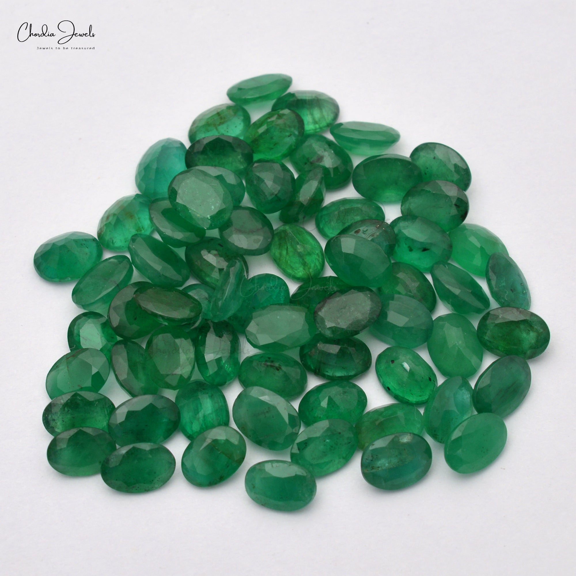 High Quality 8x6mm Natural Emerald Gemstone Manufacturer From India, 1 Piece
