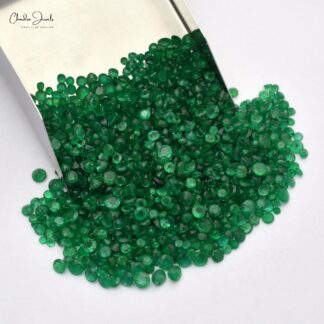 4mm-4.50mm Top Grade Natural Emerald for Jewelry Making at Best Discount Price, 1 Piece