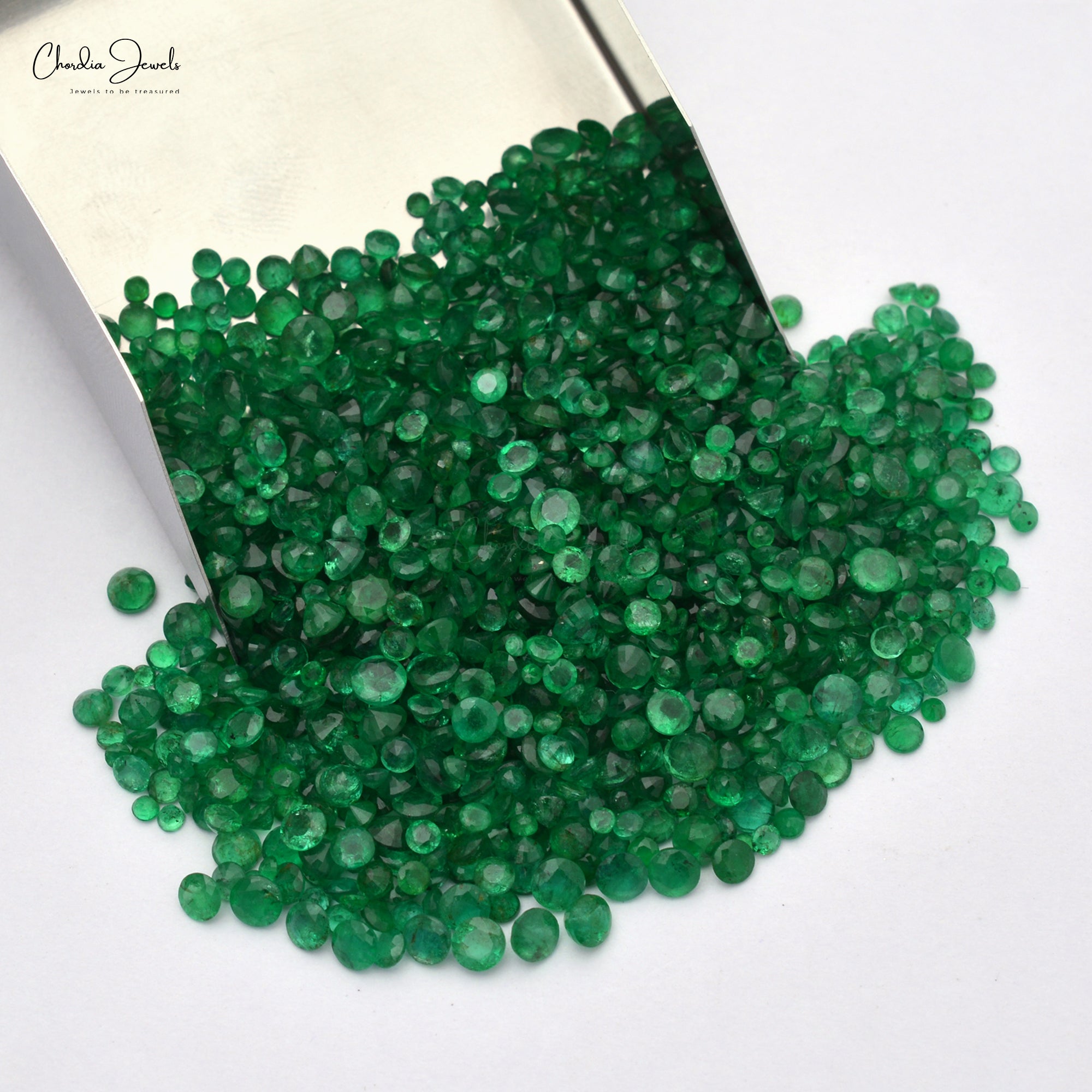 4mm-4.50mm Top Grade Natural Emerald for Jewelry Making at Best Discount Price, 1 Piece