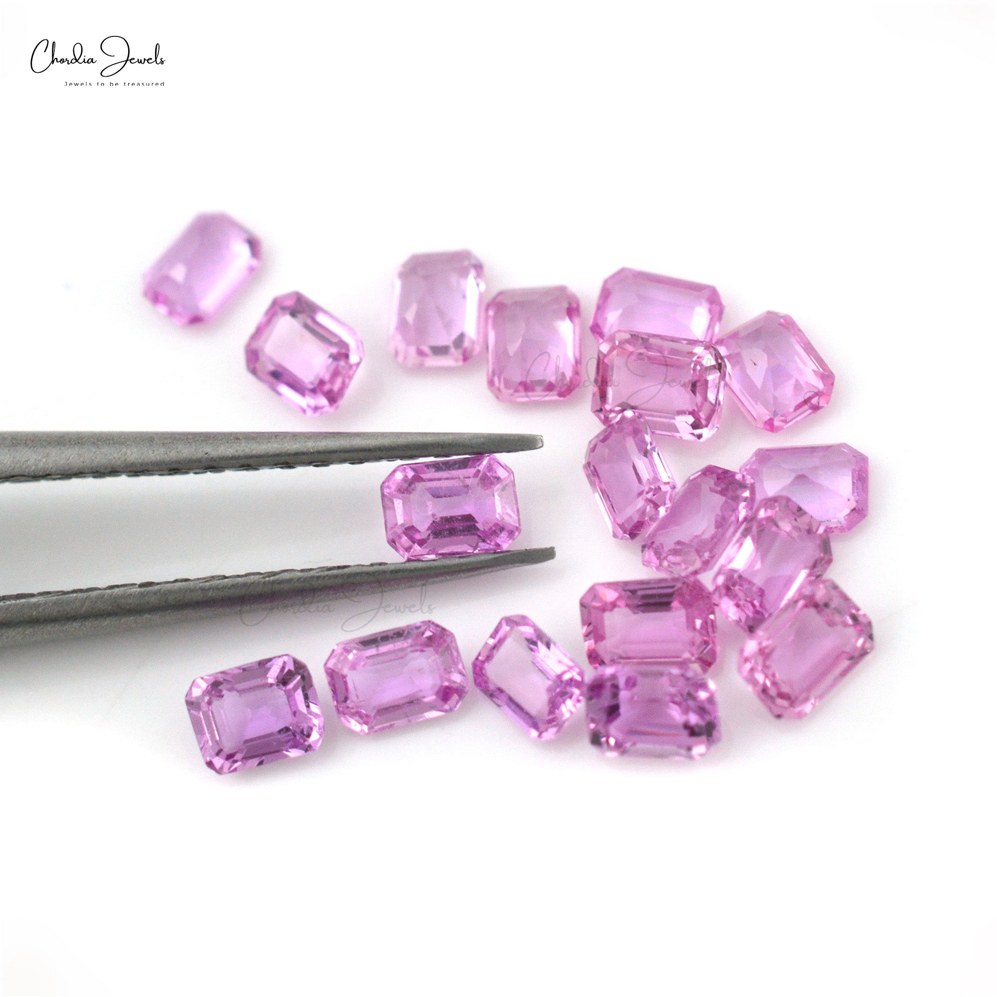 Top Grade 7x5mm Pink Sapphire Octagon For Jewelry Making, 1 Piece