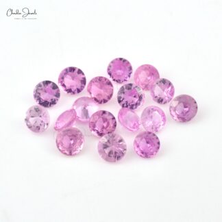 4mm , 4.50mm Top Quality Clean Pink Spaphire Round Loose Gemstone, 1 Piece