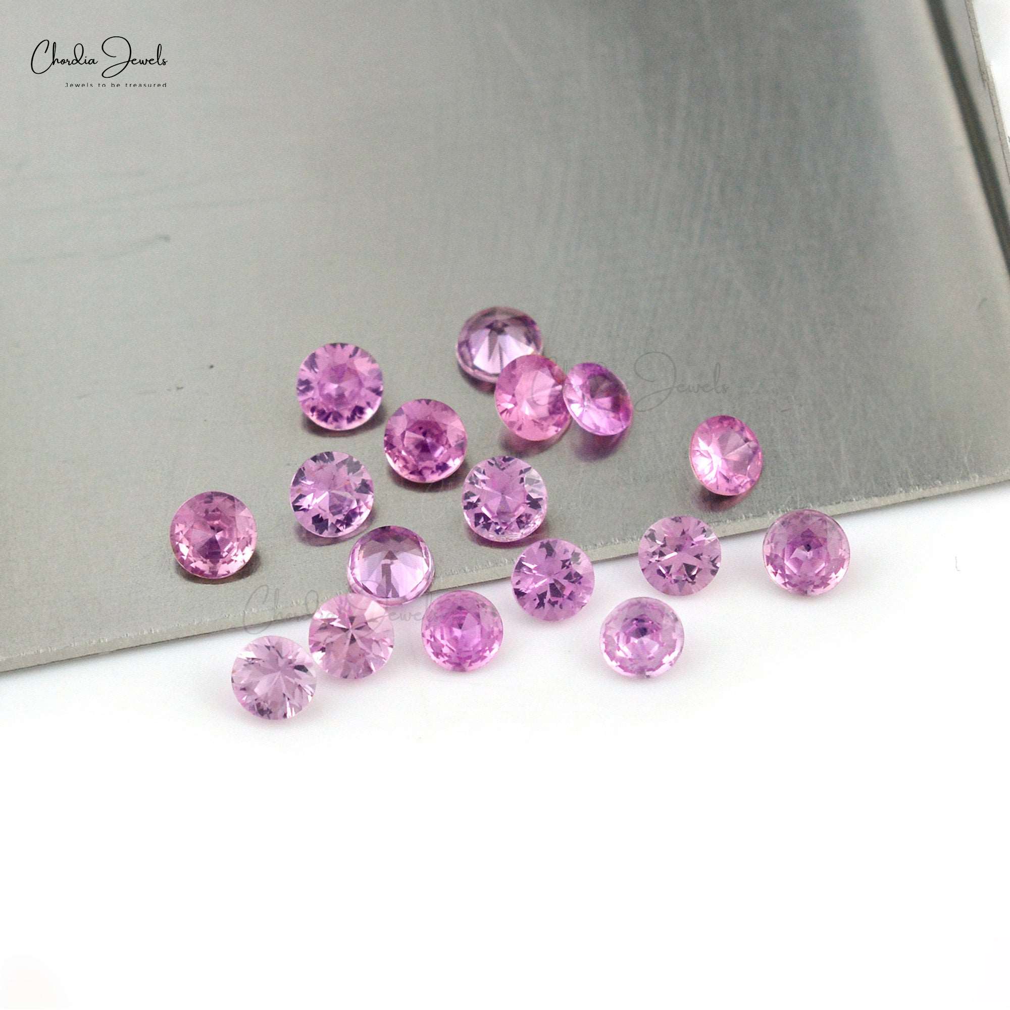 100% Natural High Quality Pink Sapphire 2 mm – 2.90 mm Round Brilliant Cut, 1 Piece