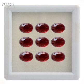 Mozambique Garnet 12X10MM-14X10MM Oval Cabochon Semi Precious Loose Gemstone, 1 Piece