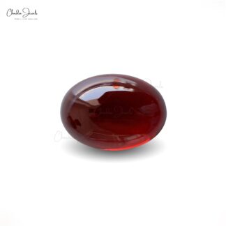 Wholesale Price Natural Garnet 1.5 Carat Oval Cabochon Loose Gemstone, 1 Piece