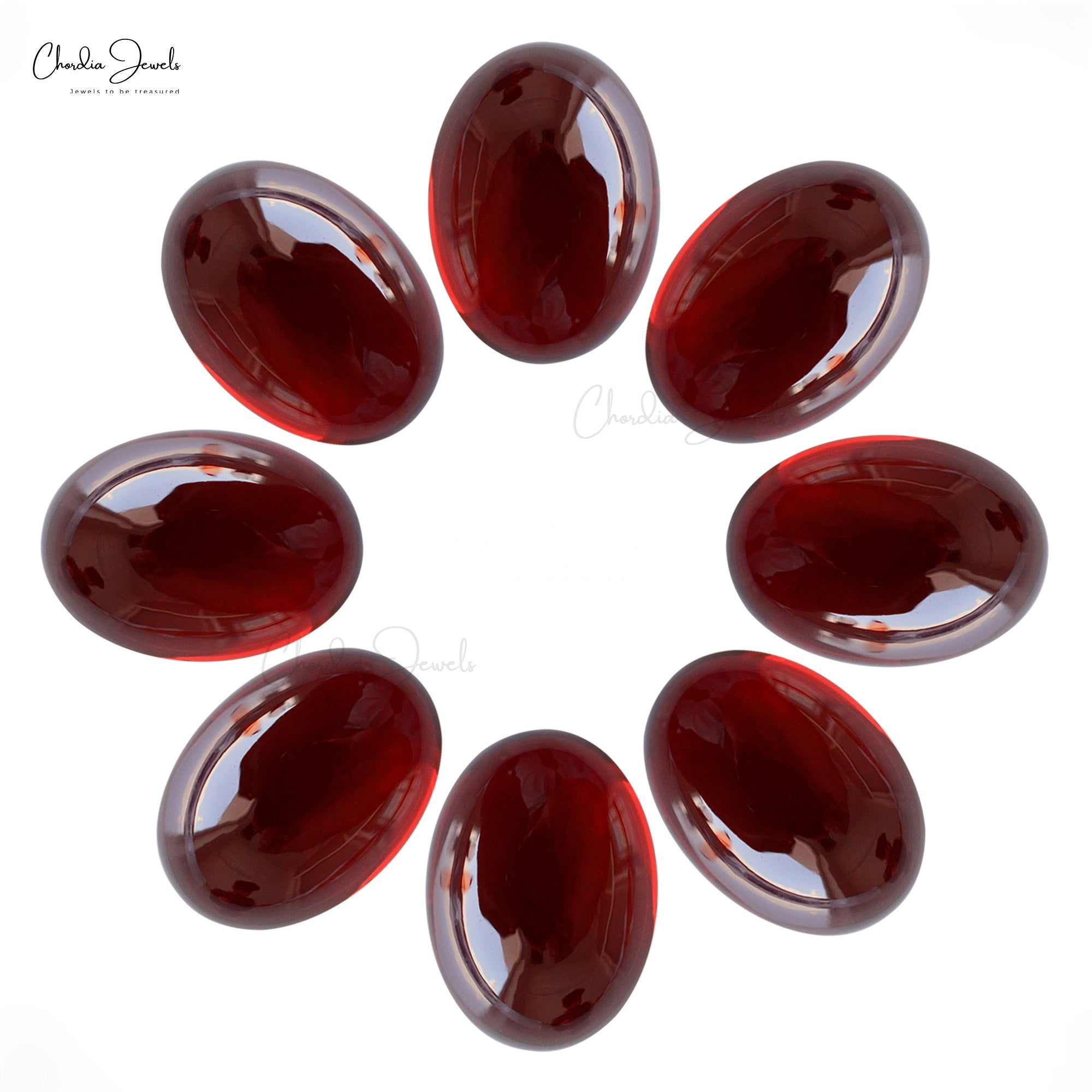 AAA Grade 9×7 MM Oval Cabochon Garnet Gemstone Manufacturer, 1 Piece
