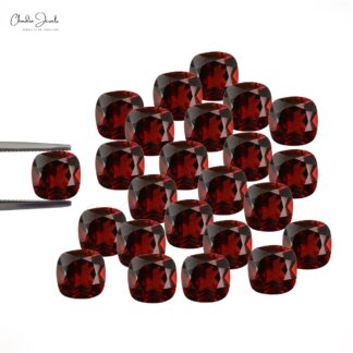 January Birthstone 7MM Cushion Cut Garnet for Jewelry Settings, 1 Piece