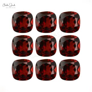 Semi Precious Gemstone 4MM Genuine Garnet Cut for Making Jewelry, 1 Piece