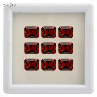 6X4MM Red Garnet Emerald Top Quality Emerald Fine Cut for Suppliers, 1 Piece