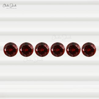 4mm-4.50mm 100% Genuine Top Grade Faceted Round Garnet, 1 Piece