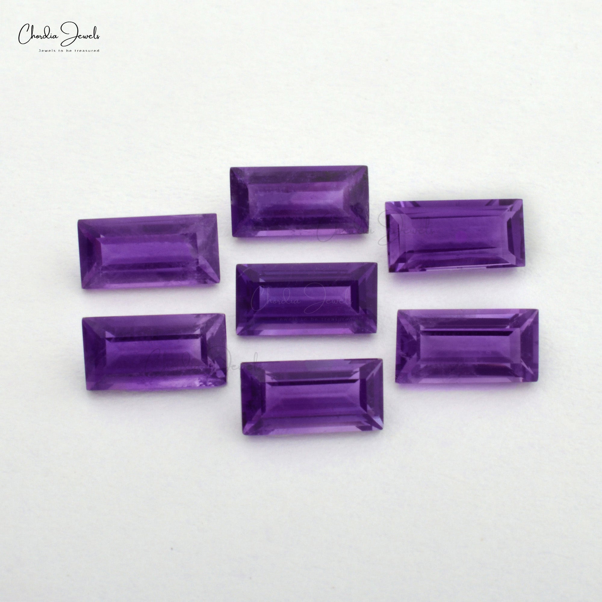 7×3.50 MM Natural Baguette Cut Amethyst Faceted Gemstone for Necklace, 1 piece
