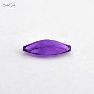 High Quality Marquise Cut Genuine Amethyst Loose Gemstone for Necklace, 1 Piece