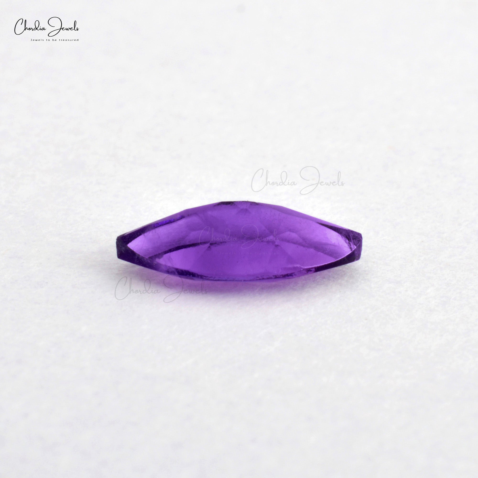 High Quality Marquise Cut Genuine Amethyst Loose Gemstone for Necklace, 1 Piece