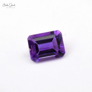 5x3MM AAA Quality African Amethyst Octagon Cut Natural Gemstone For Making Jewelry, 1 Piece