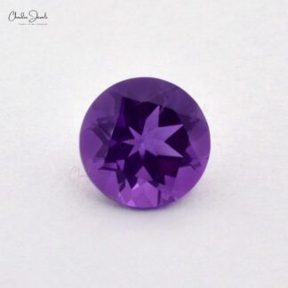 10MM AAA Quality African Amethyst Round Cut Natural Gemstone For Making Jewelry, 1 Piece