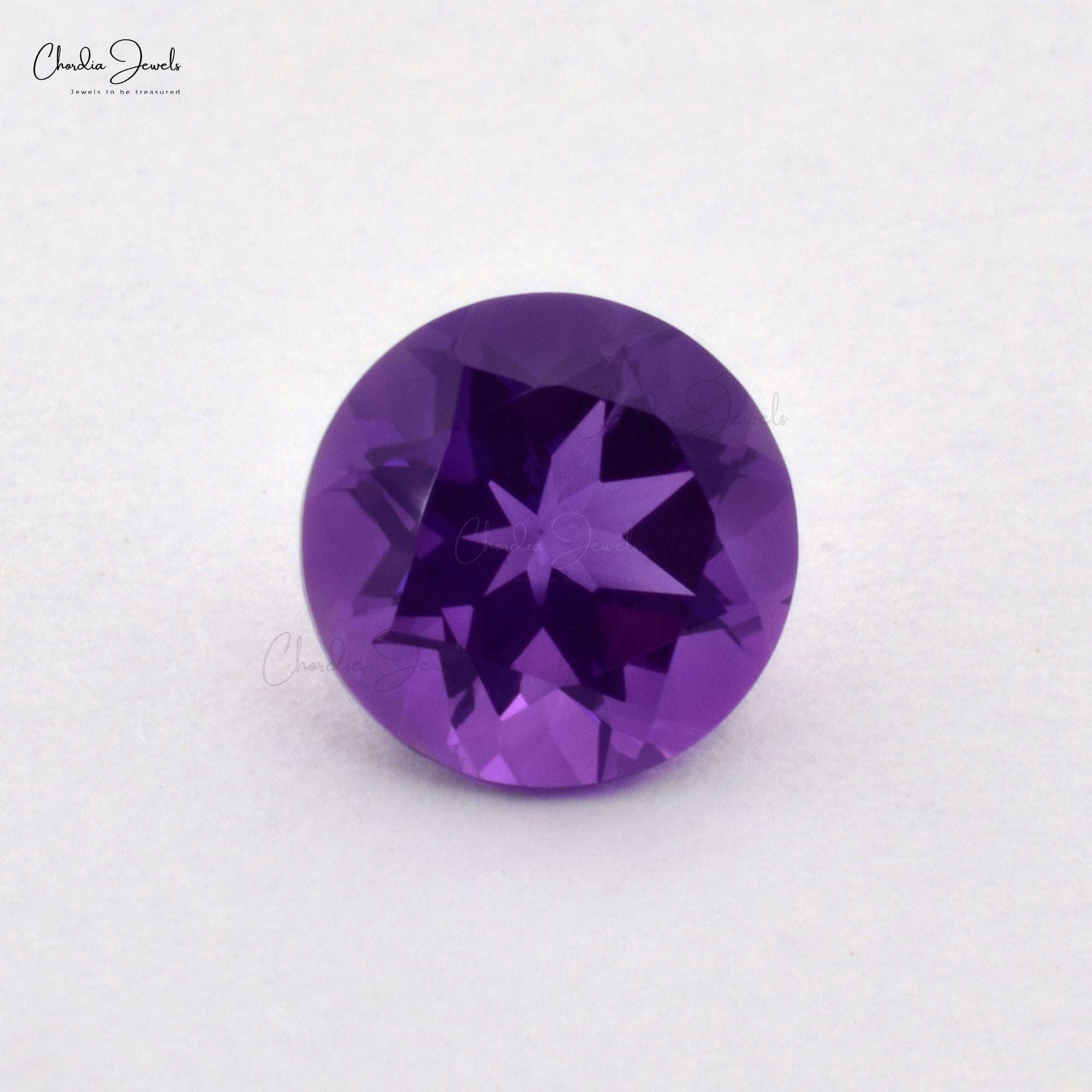 10MM AAA Quality African Amethyst Round Cut Natural Gemstone For Making Jewelry, 1 Piece
