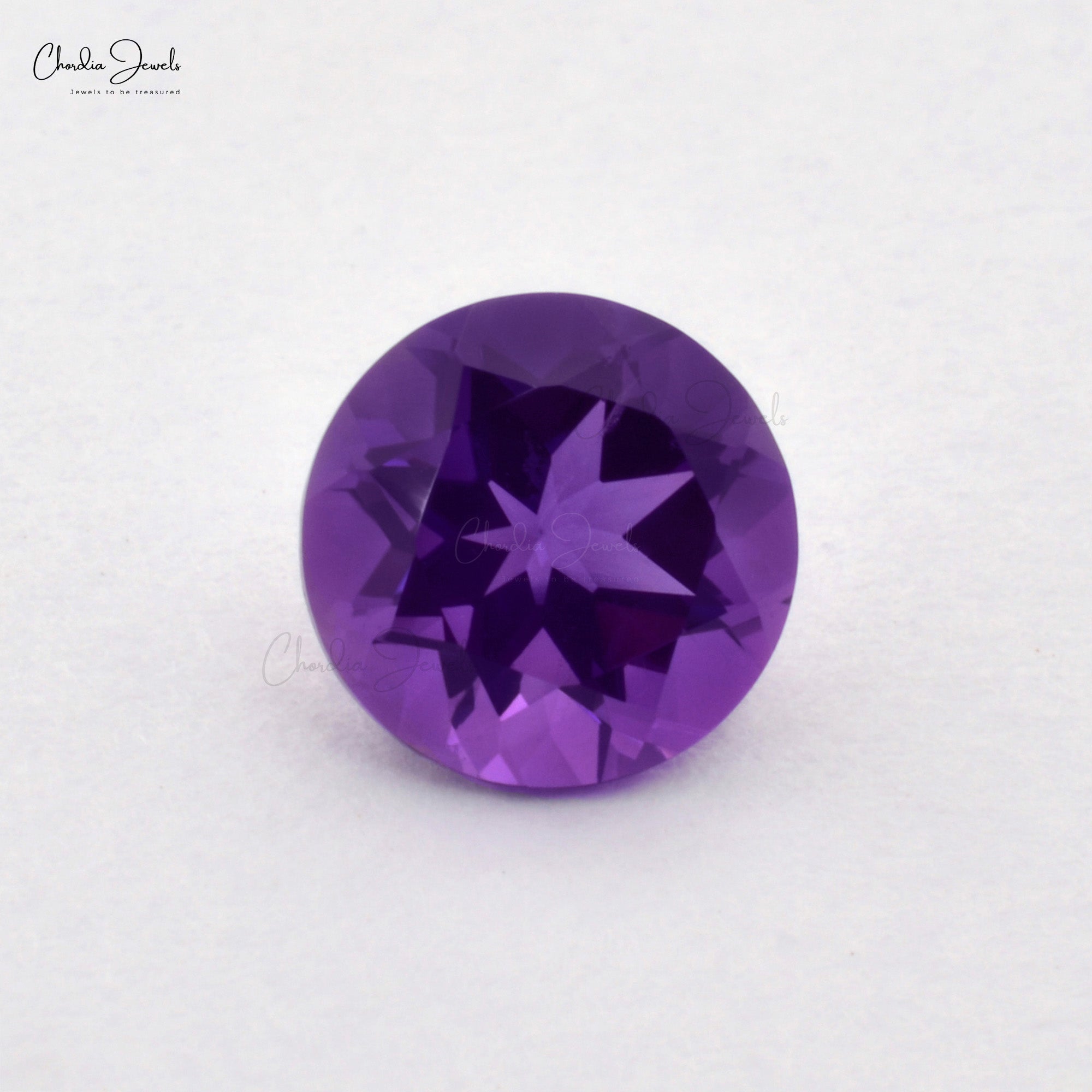 Genuine AAA African Amethyst Round Faceted 5.50 MM Semi Precious Gemstone, 1 Piece