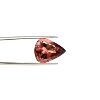 Natural Pink Tourmaline 10.14 Ct Pear Cut Loose Gemstone for Making Ring, 1 Piece