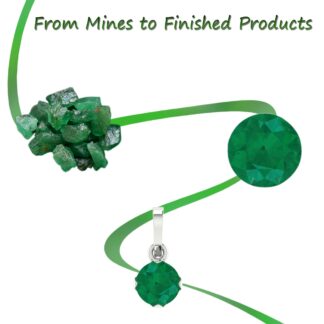 Square Emerald And Aquamarine Dangle Earring With Zircon Earrings In 925 Sterling Silver