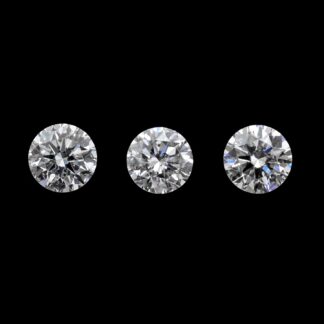 Brilliant Cut 11 Sieve White Diamond 2.70 – 3mm SI Purity Loose Stone, 1 Piece