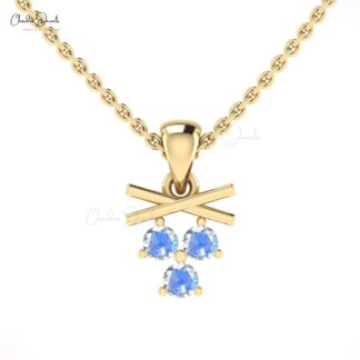 Cluster Dangle Charm In 14k Real Gold With 0.24 Ct Rainbow Moonstone Pendant